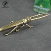 Pure Copper Beetle Craft Ornaments Retro Brass Insect Sculpture Tea Set Accessories Home Tea Pet Desk Decoration Teapot Lid Fork
