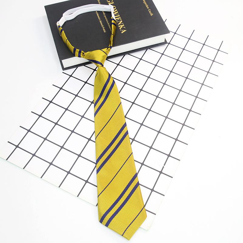 Uniform Striped Jacquard Lazy Free Tie Men And Women Matching College Leisure College Style Clothing Accessories