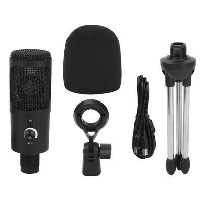 Condenser Microphone Kit Set Computer Desktop USB Reverb Cardioid Capacitor for Live Home Games