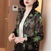 Women's Chiffon Sun Protection Clothing Thin Zip Cardigan Jacket Printed Thin Long Sleeve Casual Jacket Simple Commute Sun Protection Top