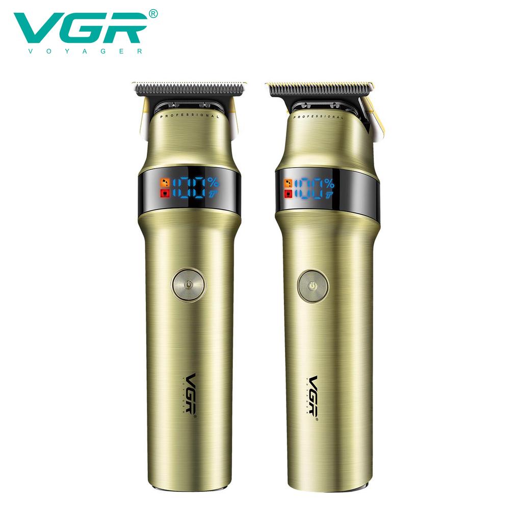 VGR V-991 Hair Trimmer Professional Hair Clipper with LED Digital Display Rechargeable Clipper Barber Electric Trimmer for Men Home Razor Shaver