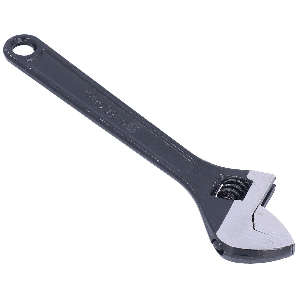 Adjustable Wrench 12in Ergonomic Open End Spanner Hardware Metal Hand Tool with Scale