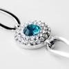 1set/4pcs (Necklace + Earrings + Bracelet) Women's Elegant Jewelry Set Fashion Versatile Round Crystal Three-piece Set