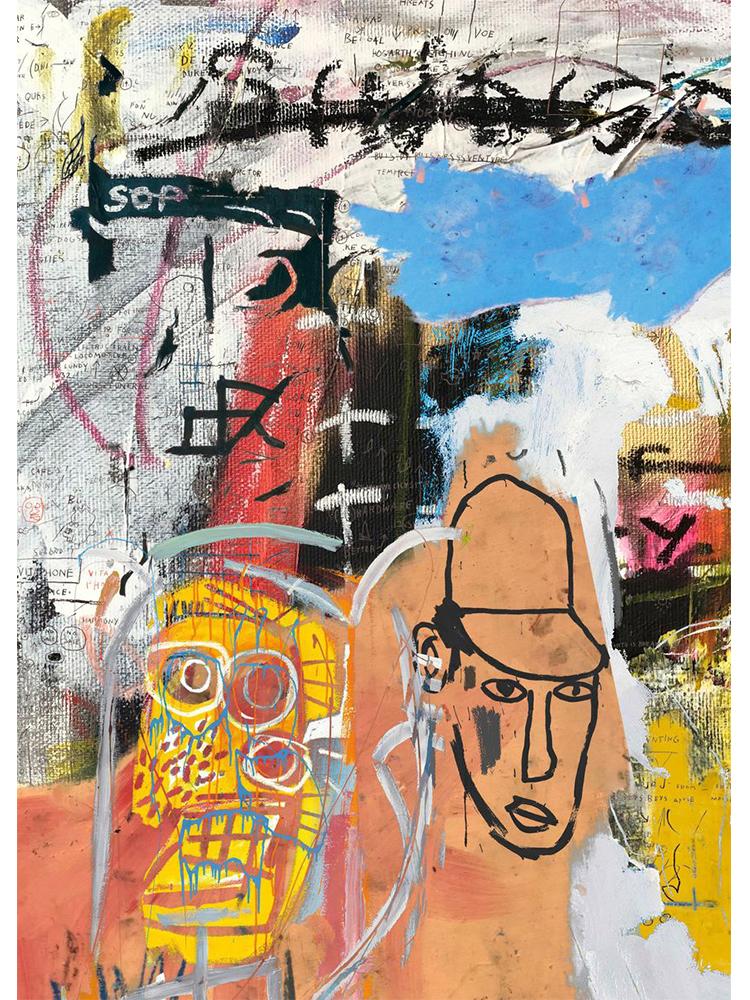 Abstract Style Painting Poster Canvas Painting Vintage Wall Art Picture For Modern Family Bedroom Decoration