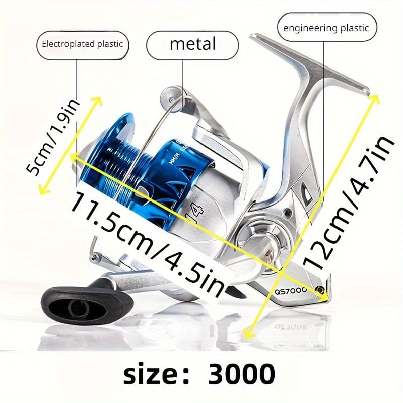 Spinnfischen Rolle mit hoher Übersetzung und geschmeidigem Lagersystem, geeignet für Salzwasser und Süßwasser Baitcasting-Rollen mit hoher Bremskraft