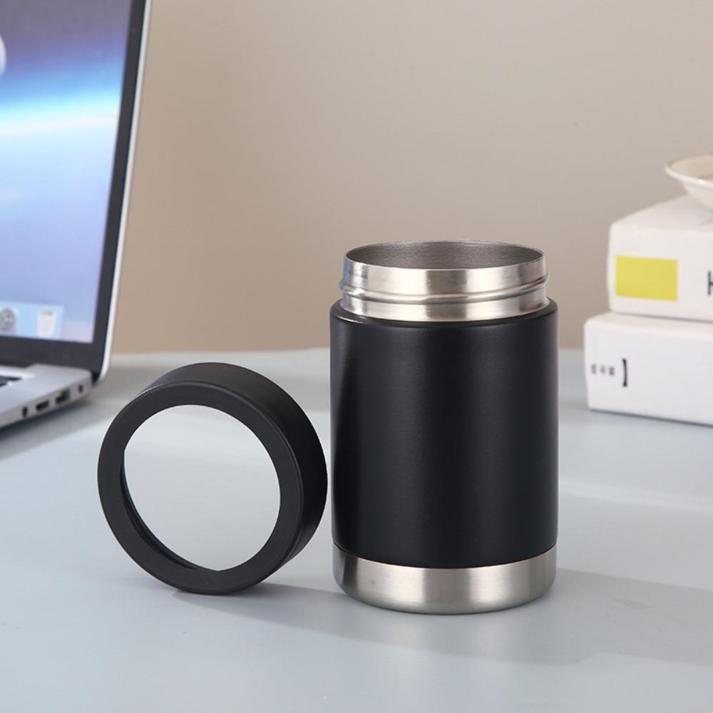 

Двойные стенки для бутылок пива Холодильный шкаф из нержавеющей стали для банок колы Изолированные охладители пива Автомобиль 12 oz серый