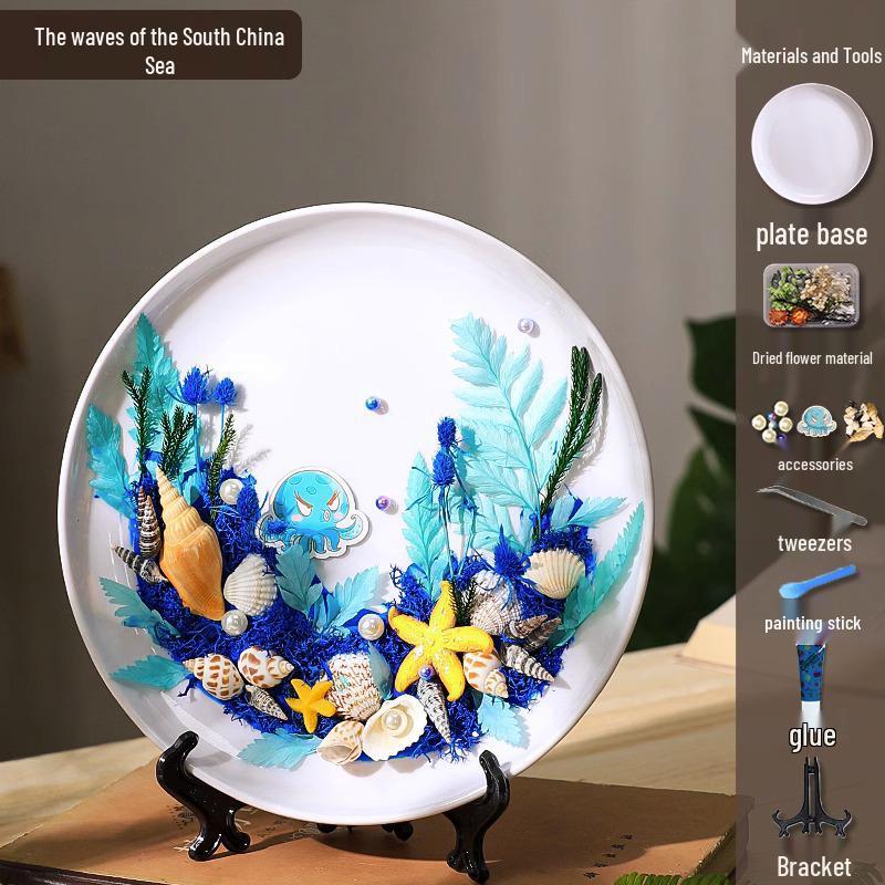 DIY Mosaic Plate Painting Kit: Creative Parent-Child Educational Ornament for Kindergarten