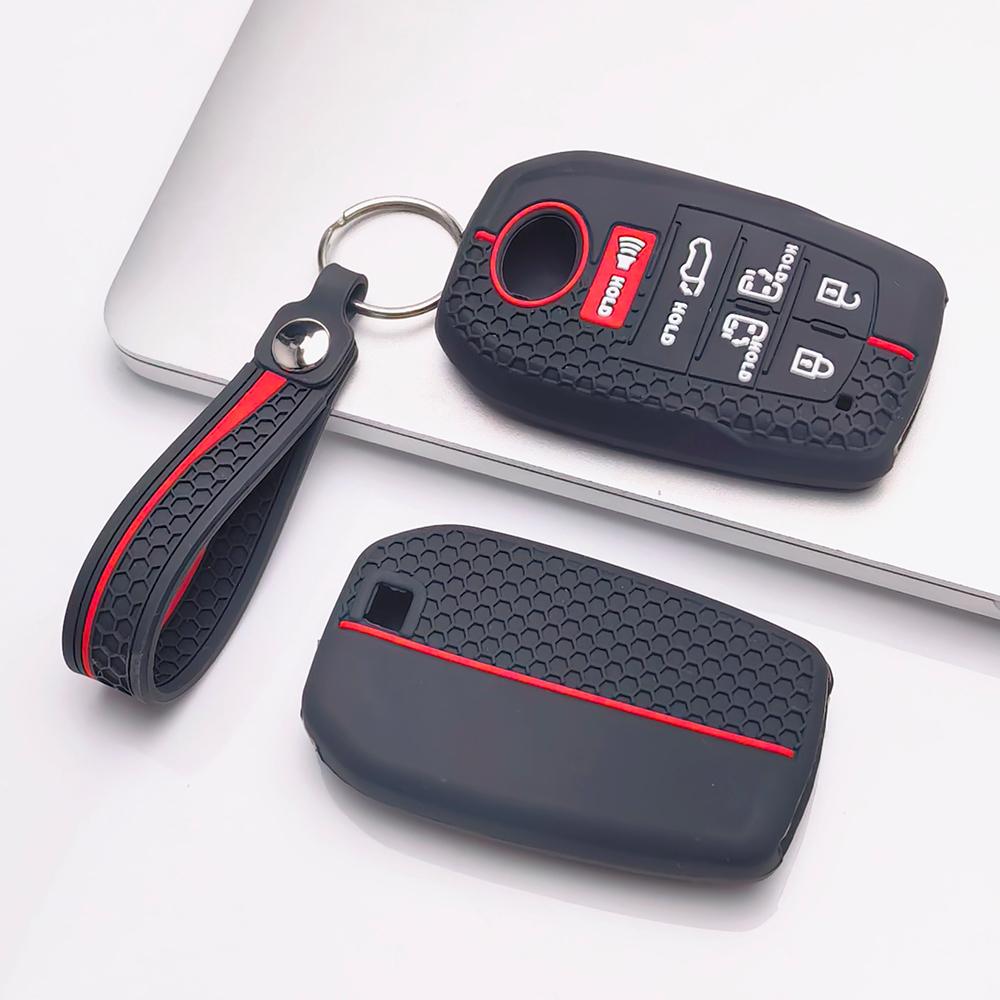 Funda de Silicona Premium tipo Panal para Llave Inteligente llavero Compatible Toyota Sienna Highlander Venza Grand Highlander Protector Anti-arañazos Antigolpes