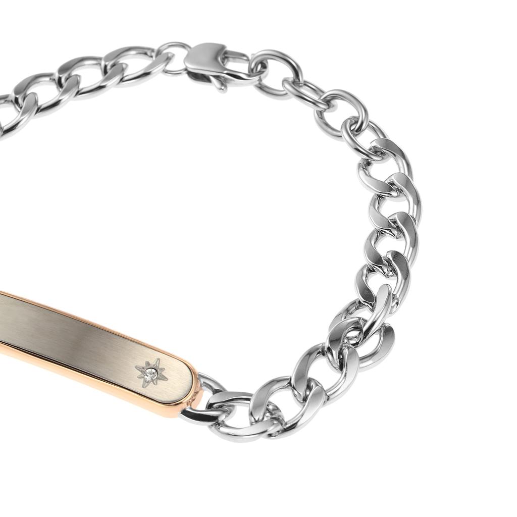Fossil Classic Two-Tone Stainless Steel Chain Bracelet