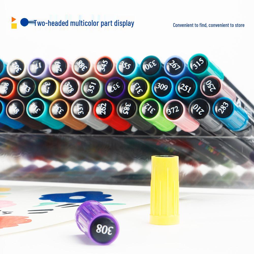 Cross Double-Headed Zweifarbiges Acryl-Marker-Set - 168 Weiche Spitze Aquarell-Kunststifte