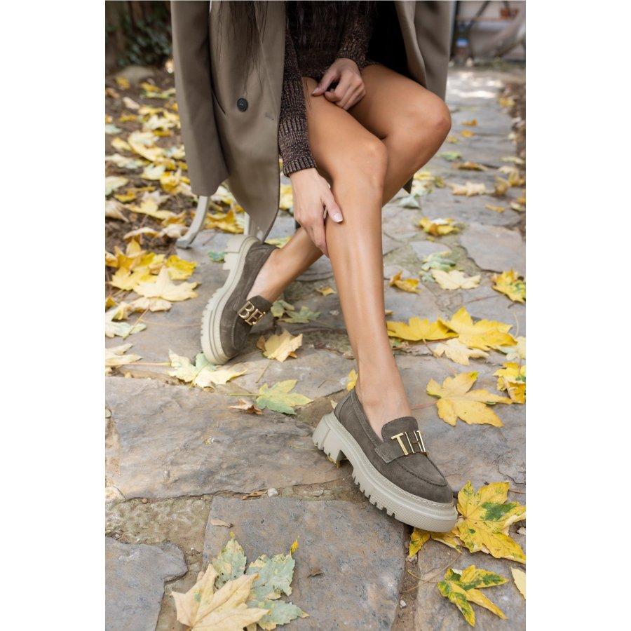 Women's Genuine Suede Casual Shoes Loafers