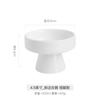 High-foot Dinner Plate Ceramic Fruit Plate Desktop Decoration Dessert Plate Home Kitchen White Porcelain Tableware