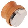 Coffee Distributor Coffee Hand Tamper Adjustable Depth Coffee Leveler Tool with Beech Handle 53mm 2.1in