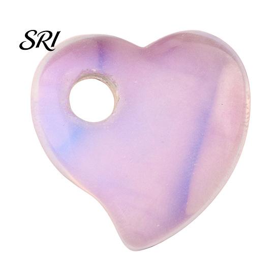 Keychain Making Beads Natural Quartz Heart Palm Stone Cute Mini Polished Love Shaped Healing with Hanging Hole for Reiki Meditation Gifts Charms L