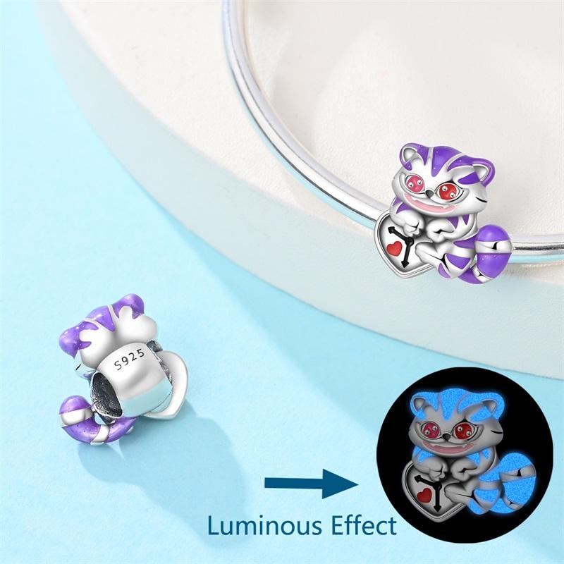 New 925 Silver Magic Cat Rabbit Charms Beads Family Infinite Loops Winter Fit 3Mm Exquisite Bracelet Diy Jewelry