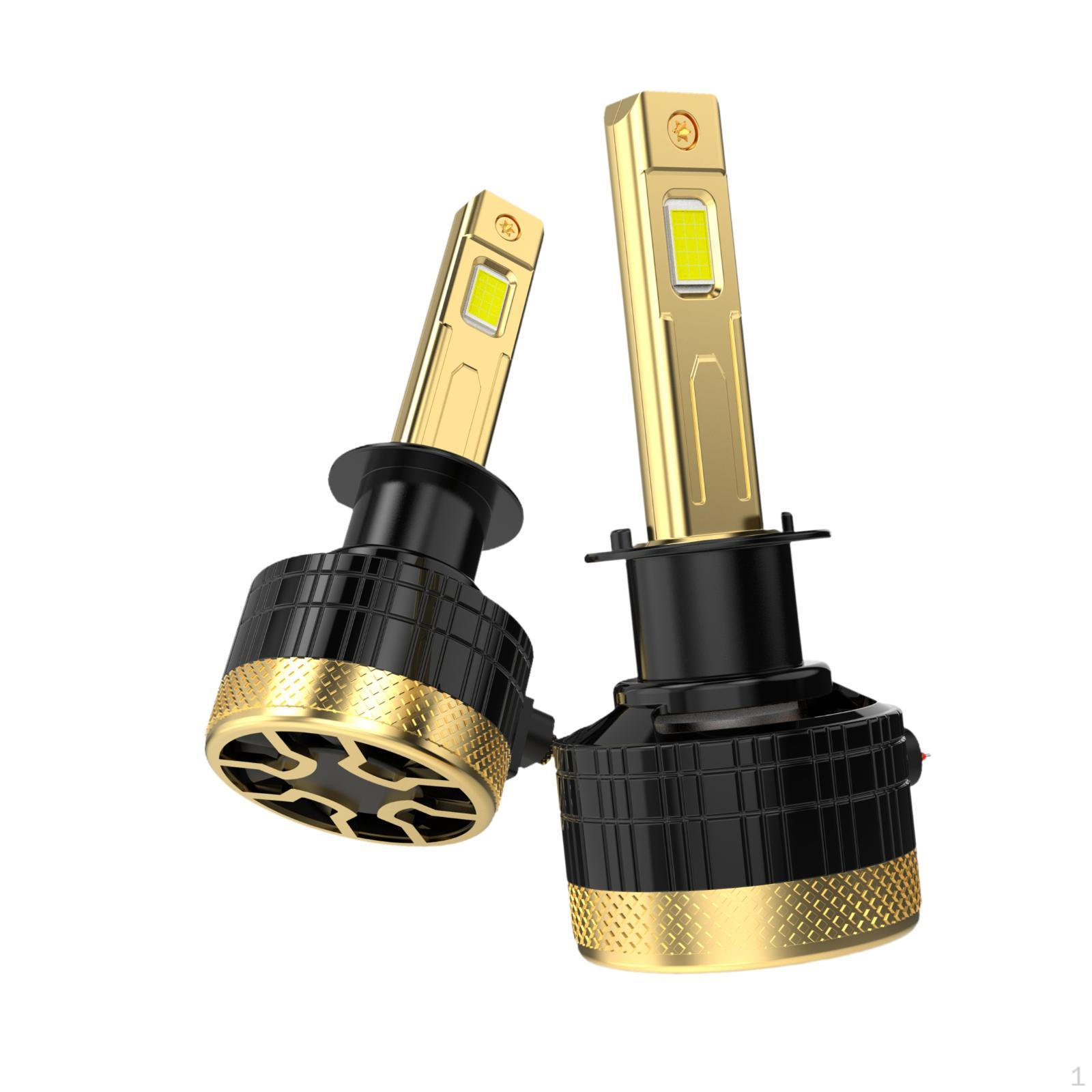 

2 Pieces Car LED Headlight Bulbs 6000K Headlamp Vehicles Auto Spare Part Plug and Play 1