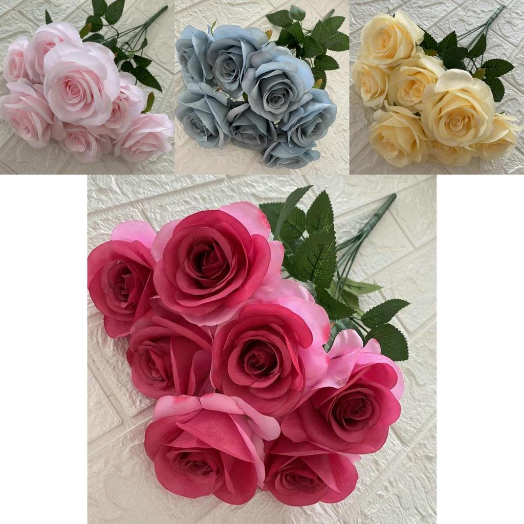 Simulated Rose Flowers For Wedding Props Home Decoration Photography Styling