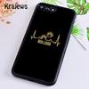 Krajews Englische Bulldogge Herzschlag TPU Handyhülle Abdeckung Für iPhone 17 Air 16 15 14 plus 11 12 13 pro max Hülle Fundas