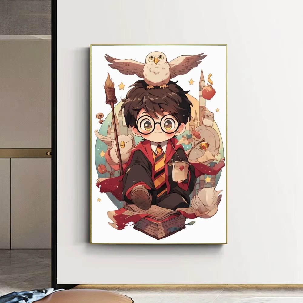 Harry Potter Cartoon Cute Diamond Painting Cross Stitch Kit 5D DIY Art Pattern Pictures Mosaic Embroidery Home Decor Gift