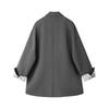 Damen Zweireihiger Blazer mit Spitzenmanschetten