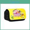 Shovelware Brain Game Doublelayer Pencil Case With Fruit Doodle Design For Students And Kids
