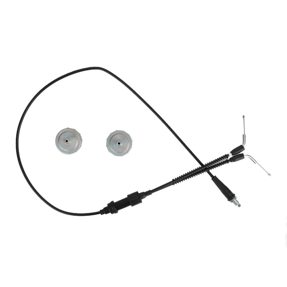 Throttle Cable with Carburetor Cover Kit Replacement Fit for Yamaha Banshee 350 YFZ350 87 06