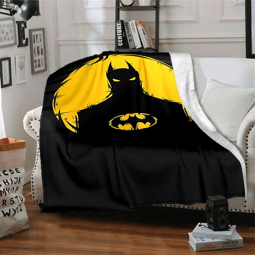 1pc Batman, Superhero Blanket Polyester Fiber, All Season Comfort for Sofa, Bed, Office, Car, Camping Ideal Home Decor & Gift, Office Comfort