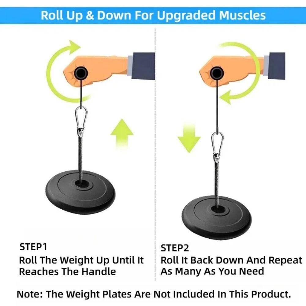 Soft Handle Arm Muscle Strength Trainer Weight Fighting Exerciser Roller  Fitness Train