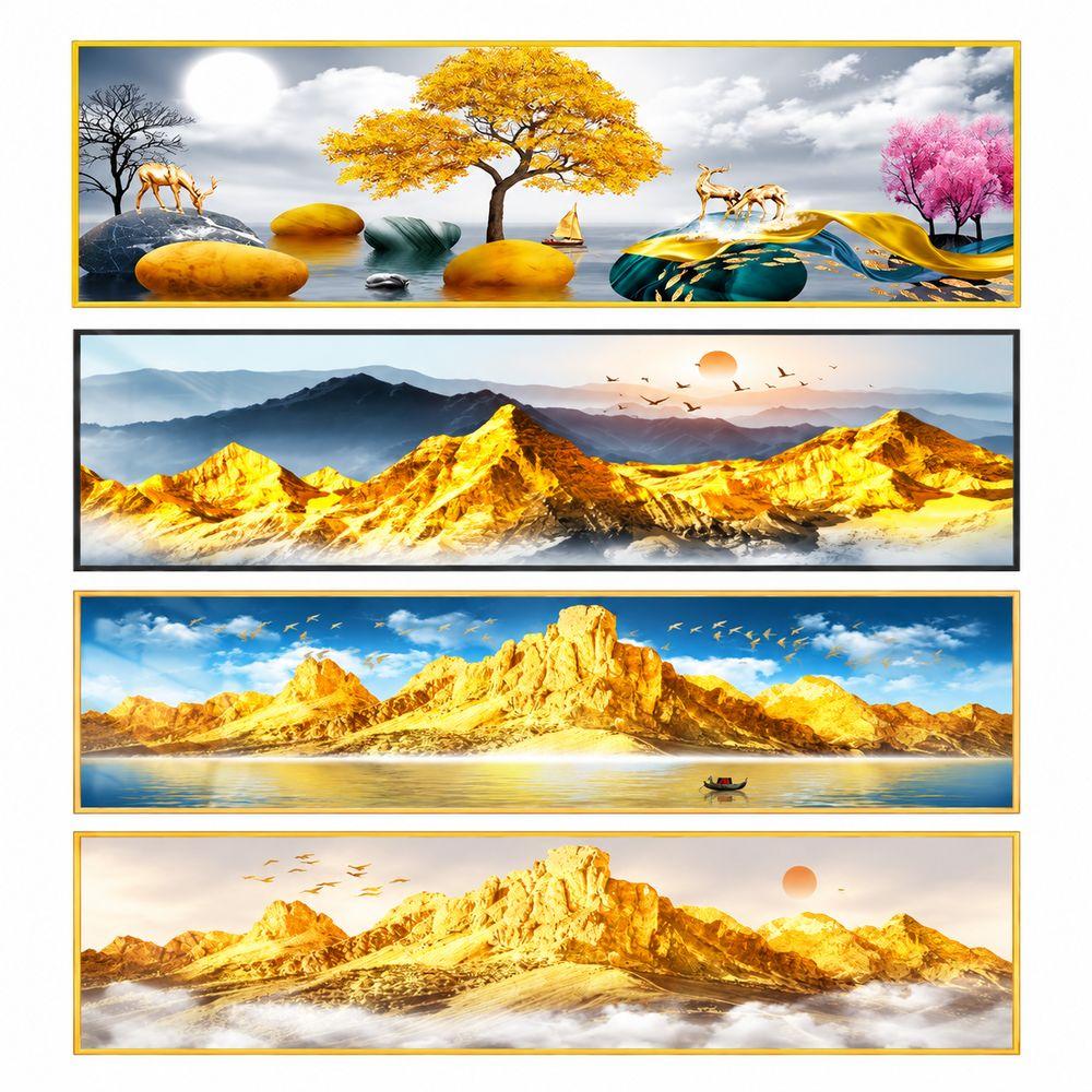 Long Horizontal Format Bedroom Wall Stickers for Bedroom Living Room Bedside Background Wall