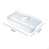 Bathroom Faucet Water Catcher Mat Sink Draining Pad behind for Farmhouse