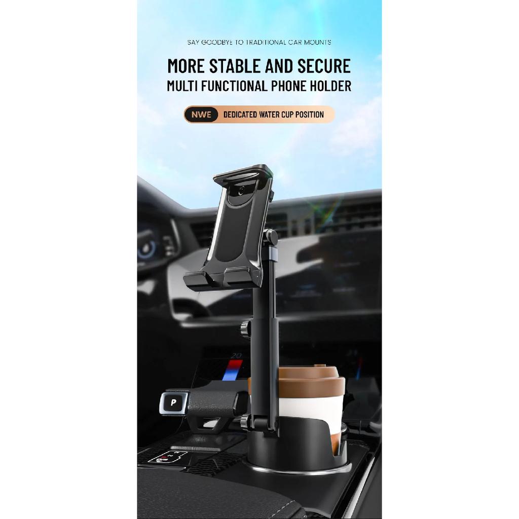 Cup Holder Tablet Stand Phone Mount for Car Universal 360° Adjustable Cell Phone Cup Holder Expander for Car Truck Smartphones