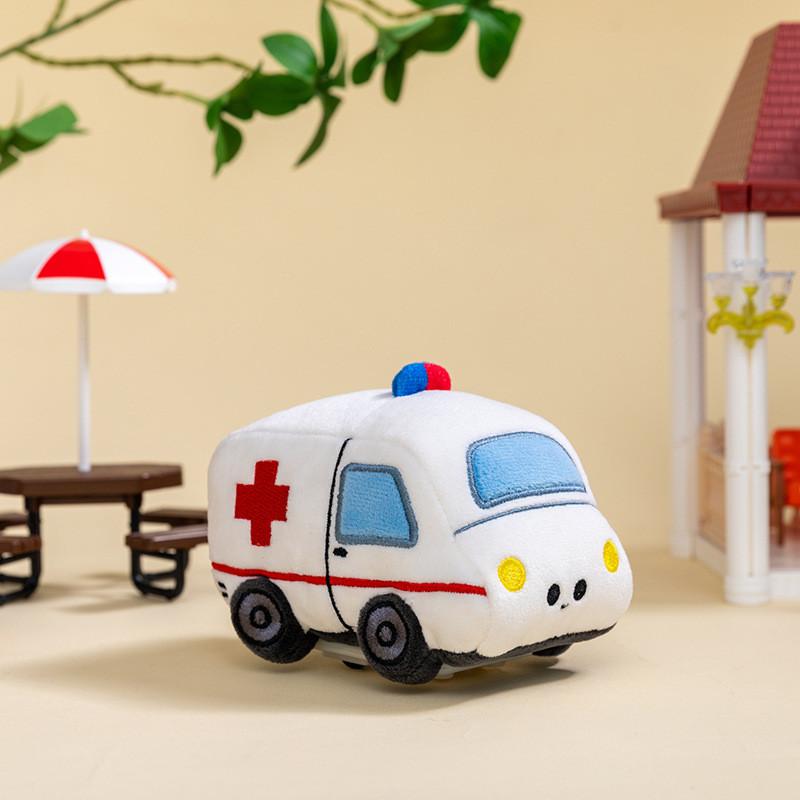Giocattolo di Peluche Auto Ambulanza Camion dei Pompieri per Stanza dei Giochi dei Bambini