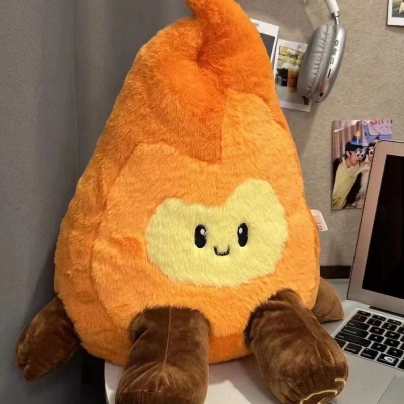 Douyin Xiaohuo Man Co-raising Elf Flame Plush Toy Pillow Doll Flame Doll Pillow Holiday Gift Female