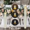 12-120Pcs Flameless Led Taper Candles Decorative Artificial Candles Wedding Flickering Fake Candle Home Halloween Candlesticks