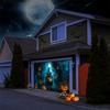 One 2D Flat Halloween Garage Polyester Background a Creepy Witch Castle Suitable for Halloween Decoration