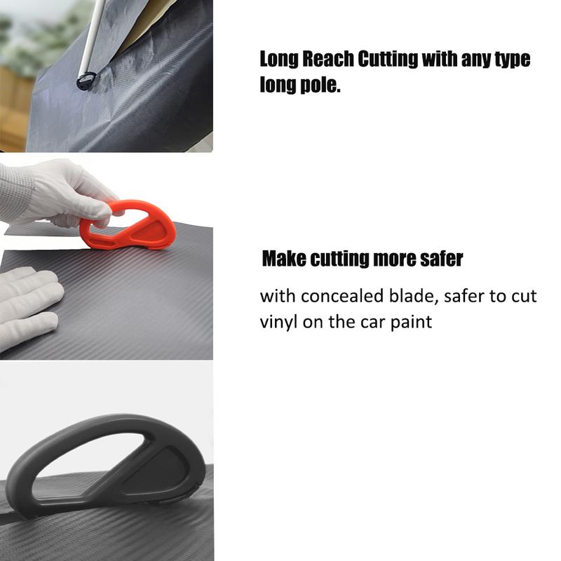 10PCS/Pack Safety Vinyl Film Cutter Knife Car Wrap Carbon Film Decals Cutting Tool Zippy Snitty Slitter Window Tint Paper Cutter