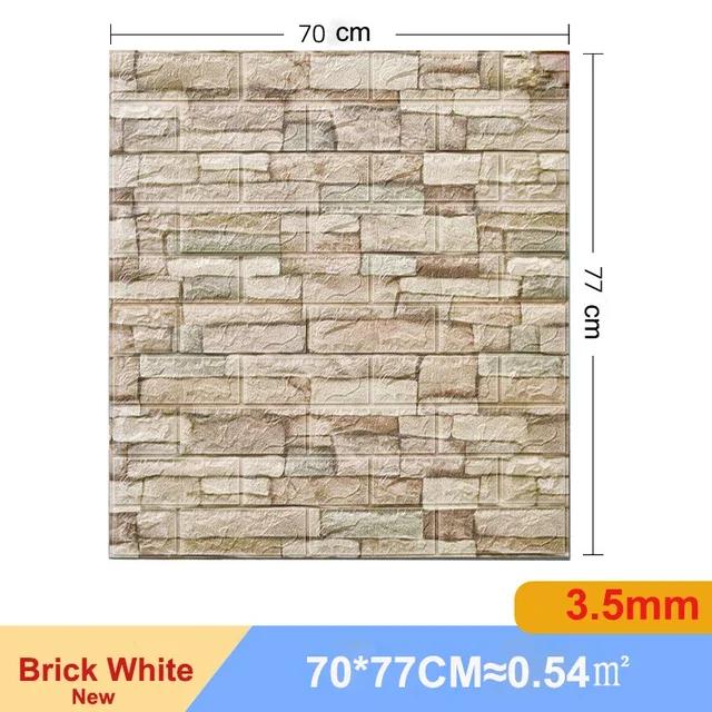 1/5/10 Pcs 3D Wall Stickers Self Adhesive Foam Panels Home Wall Decor Living Room House Brick Sticker Wallpaper Decoration
