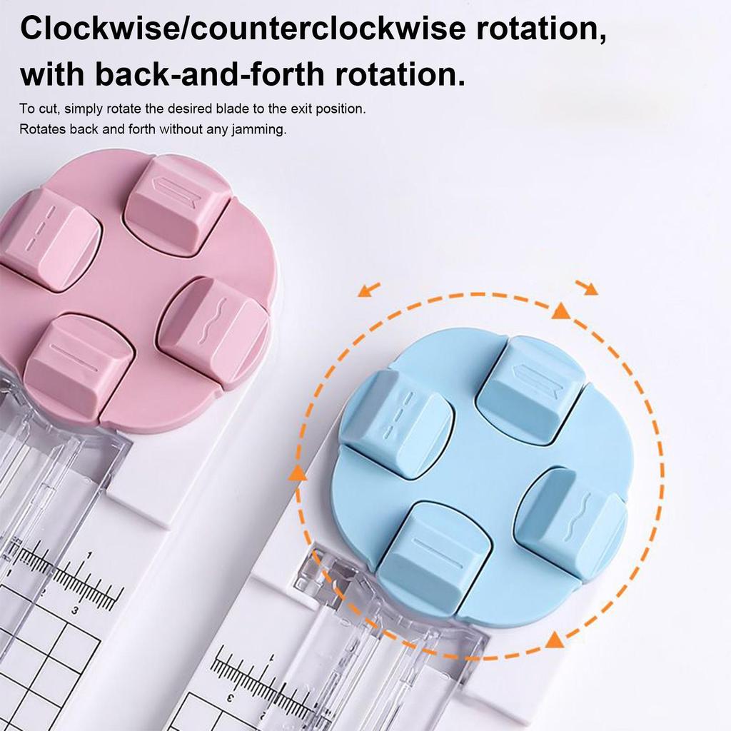 4-in-1 Paper Trimmer & Photo Cutter - Multi-Function Tool for Scrapbooking, Cardboard, Wrapping Paper for School & Classroom