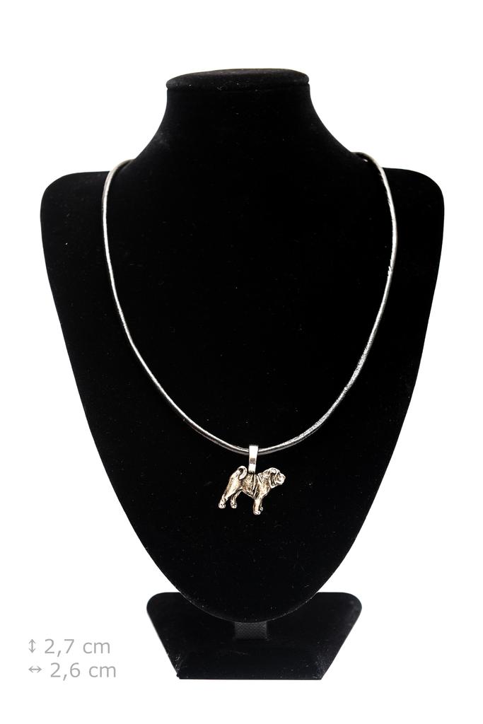 Shar Pei - Dog Necklace, Silver-plated Pendant for the Dog Lover, Subtle Jewellery by Art-Dog