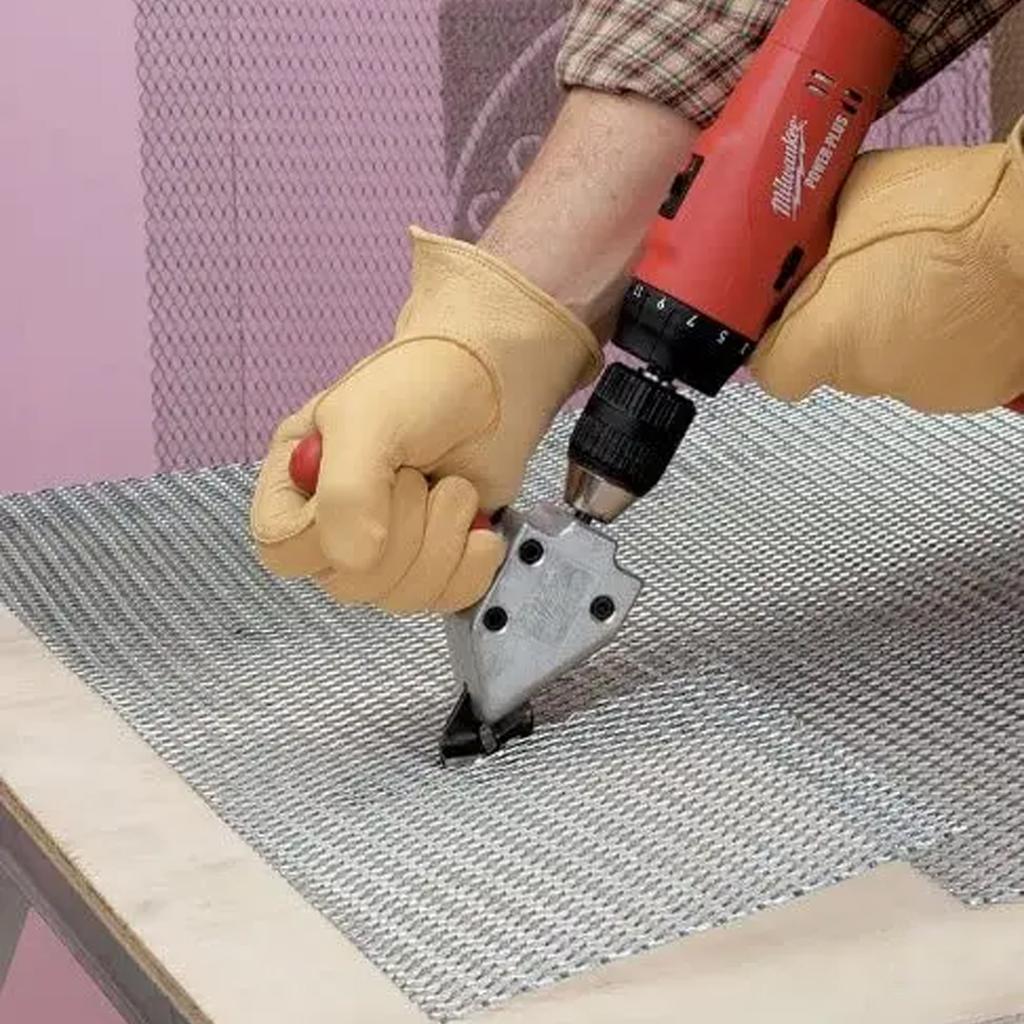 Multifunctional Iron Scissors, Metal Sheet Cutting Shears Thin Aluminum Sheet Cutting Clipper, Can Connect to Electric Drill