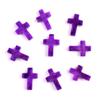 Pack of 19 Crystal Crosses Charm Holeless Design Natural Energy Enhancers for Meditations Home Office Desk Decors Craft