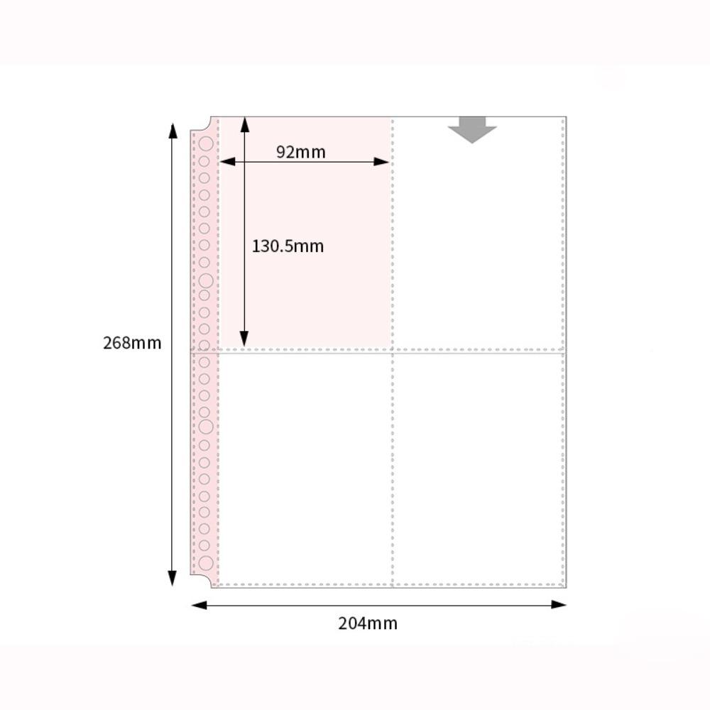 

Inner Page Card Binder B5 Photocard Binder Sheets Transparent PP Acid Free Photo Album Refill Pages Kpop Photocard Binder