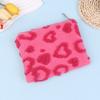 Plush Makeup Bags Soft Travel Cosmetic Storage Bag Portable Love Print Organizer Pencil Case Cute Clutch Pouch