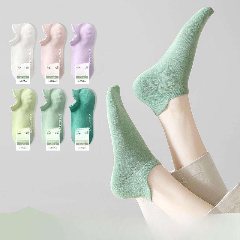 

Women s Summer Thin Cotton Deodorant Anti Pilling Invisible Short Boat Socks 1 pair чорний
