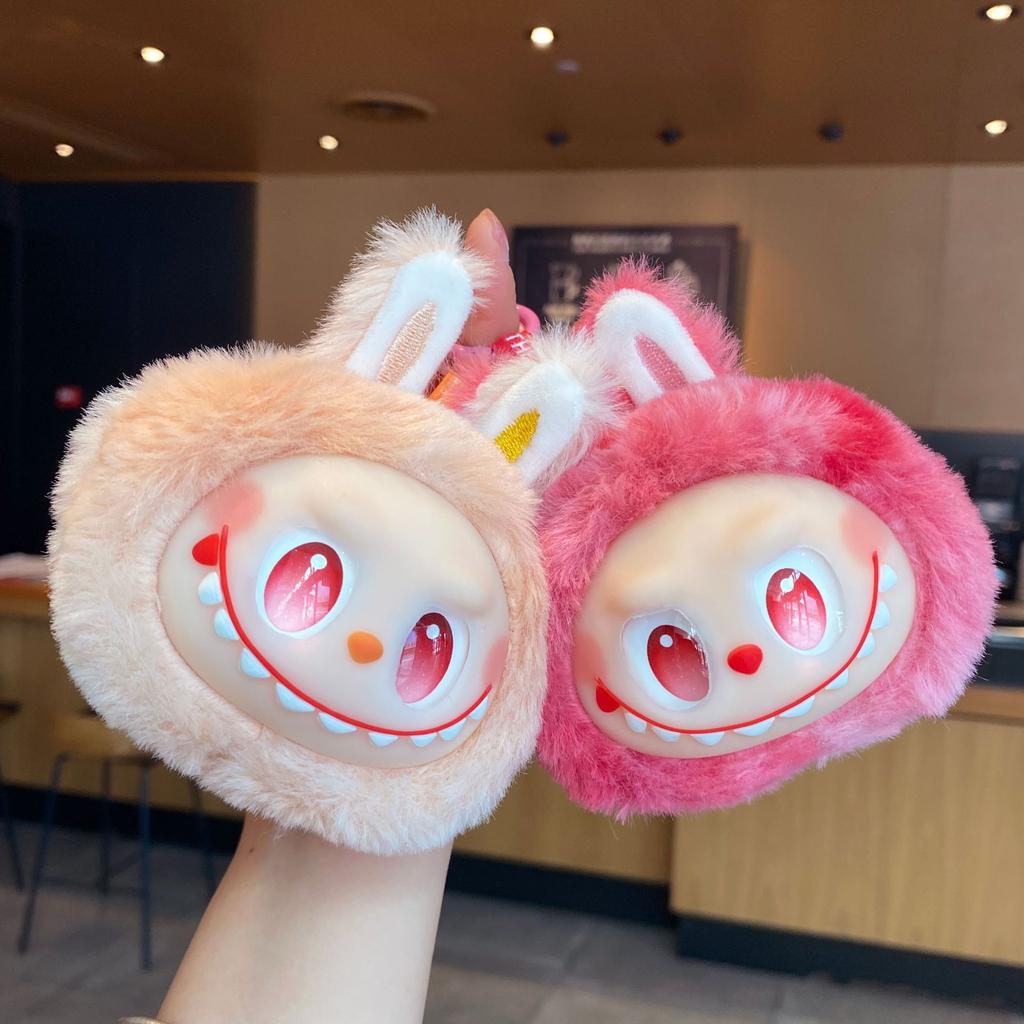 Cute Cute Vinyl Face Rabub Pendant Plush Toy Doll Cartoon Bag Pendant Keychain Doll