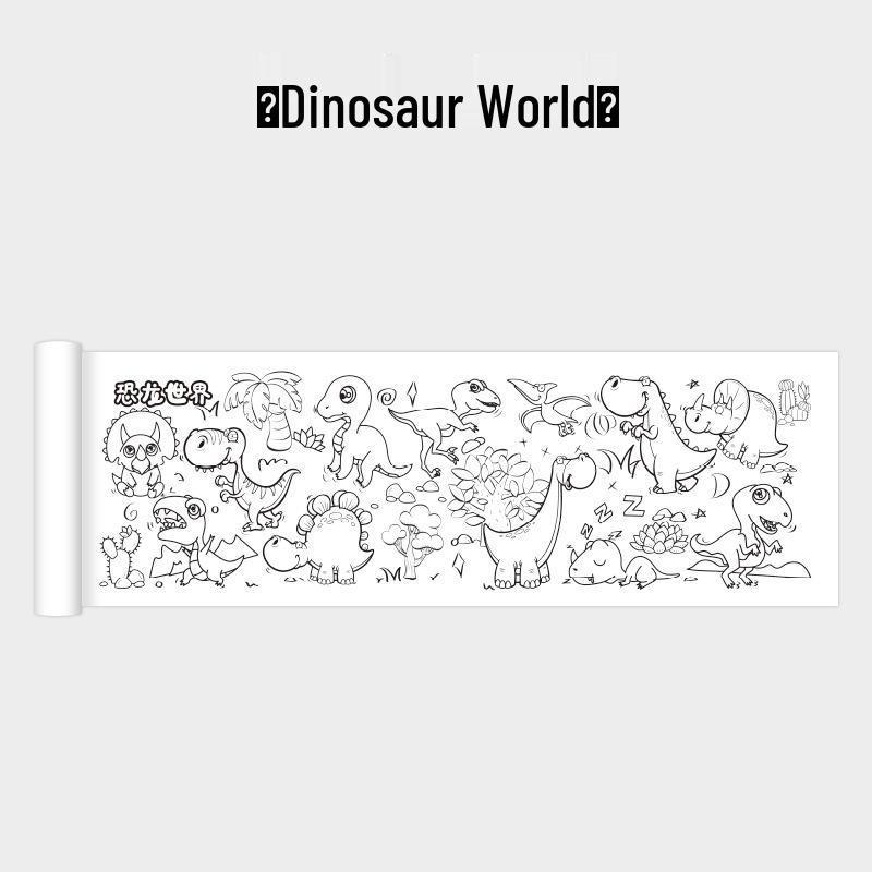 Children's Giant Coloring Scroll - Wall-Mountable Doodle and Painting Paper for Kindergarten