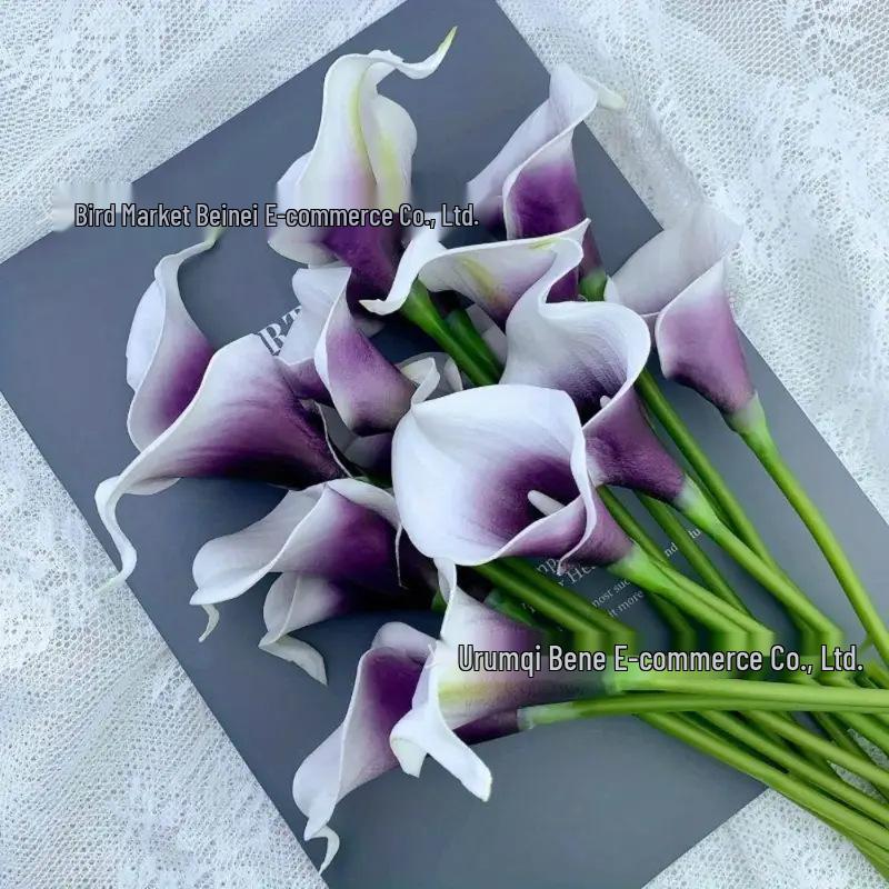 Mini Calla Lily Faux Flower Wedding Bouquet and Home Decor Prop