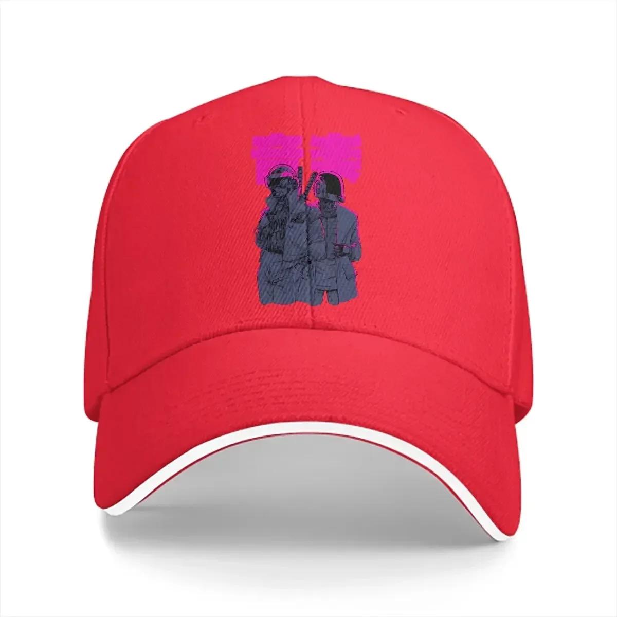 Washed Unisexs Baseball Cap Daft Trucker Snapback Caps Dad Hat Daft Punk Golf Hats One Size