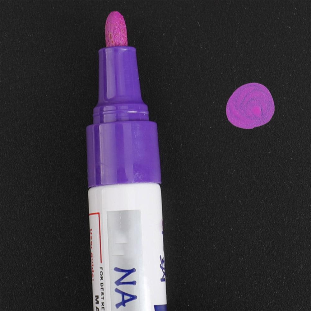 12 ფერის საღებავი მარკერი კალამი გაცვეთილი მანქანის საბურავი საბურავი CD ლითონის მუდმივი საღებავი მარკერი Graffti ცხიმიანი Macador Caneta საკანცელარიო ნივთები