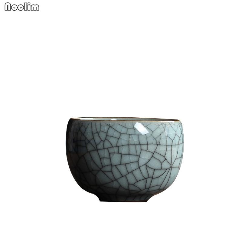 2 Teile/satz Kleine Tee becher Celadon Porzellan Büro Teetassen Keramik Master Tasse Knistern Glasur Tee Schüssel 90ML